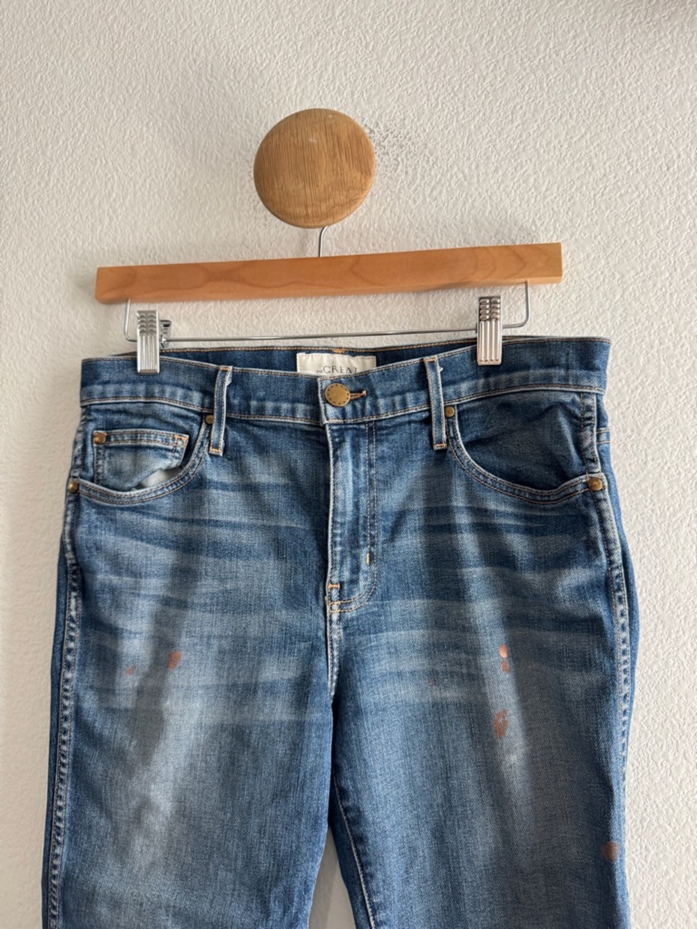 The Great. The Almost Skinny Jeans *Paint Marks* - Picture 2 of 10